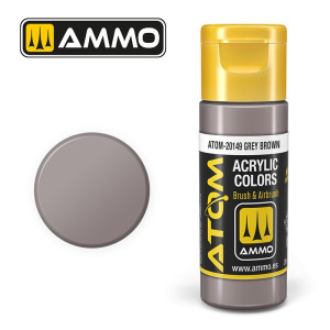Peinture acrylique Gris Marron 20ml ATOM AMMO