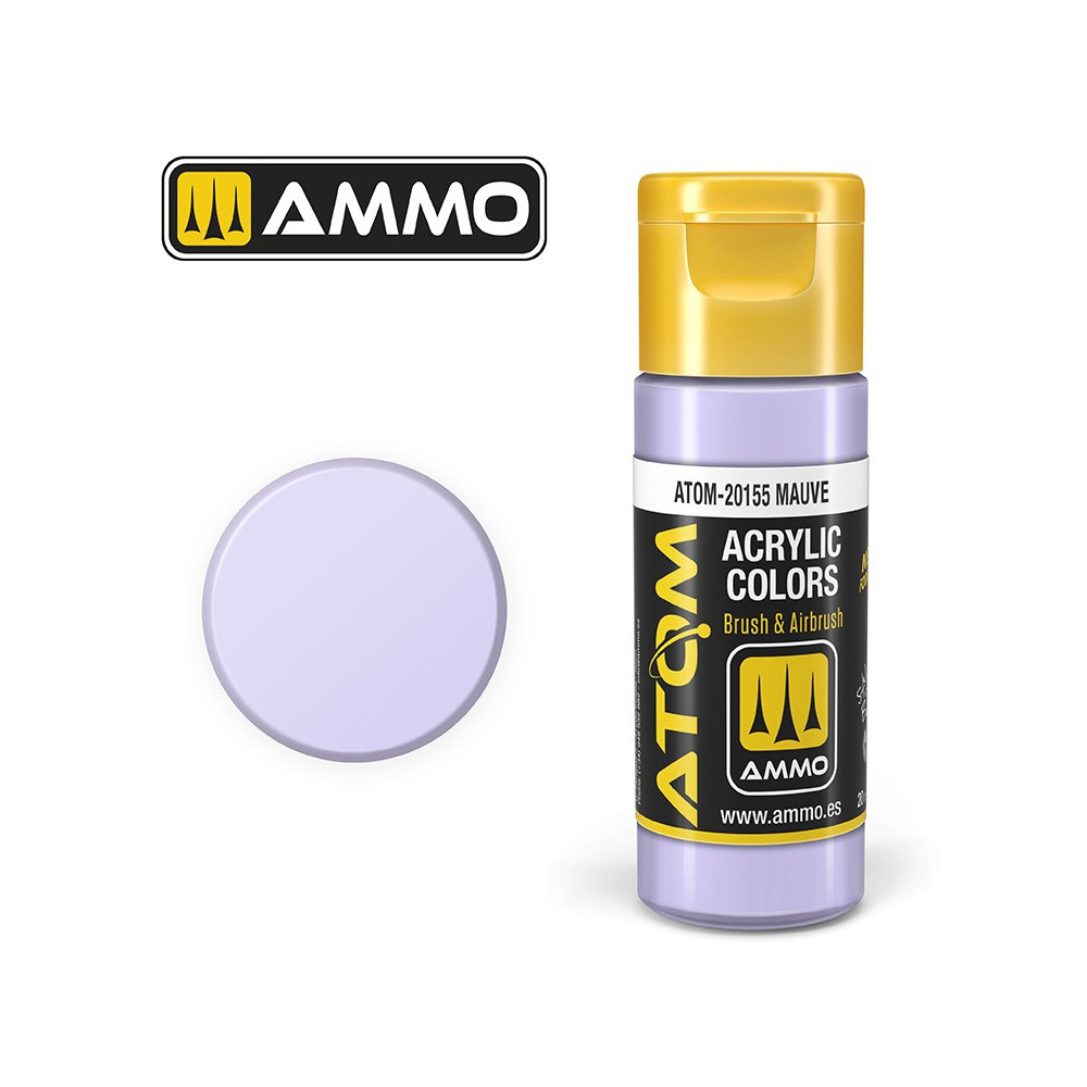 Peinture acrylique Mauve 20ml ATOM AMMO Peinture acrylique Mauve 20ml ATOM AMMO