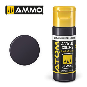 Peinture acrylique Gris foncé RAL7021 20ml ATOM AMMO
