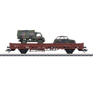 Marklin 46929 Wagon à ranchers Kb 443, DB, avec Kübelwagen VW 181 et Unimog S 404 Marklin Marklin_46929 - 1