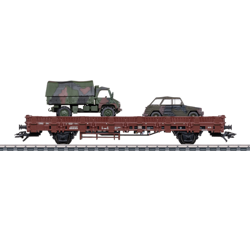 Marklin 46929 Wagon à ranchers Kb 443, DB, avec Kübelwagen VW 181 et Unimog S 404 Marklin Marklin_46929 - 1 Marklin 46929 Wagon à ranchers Kb 443, DB, avec Kübelwagen VW 181 et Unimog S 404 Marklin Marklin_46929 - 1