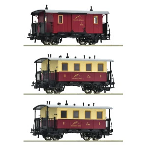 Roco 6200063 Set de 3 voitures voyageurs à crémaillère, EINSTELLER, Sonnblick-Bahn Roco Roco_6200063 - 7
