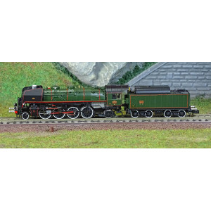 Arnold HNS2542 Locomotive vapeur 141 R 1244, SNCF, roues boxpok, livrée verte, lignes rouges, échelle N Arnold HNS2542 - 2