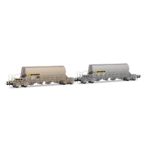 Jouef HJ6229 Set de 2 wagons trémies à bogies Taoos, VTG, Simotra Jouef HJ6229 - 1