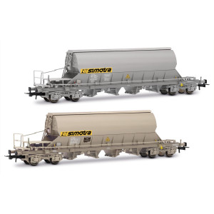Jouef HJ6229 Set de 2 wagons trémies à bogies Taoos, VTG, Simotra Jouef HJ6229 - 2