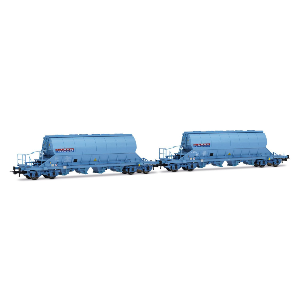Jouef HJ6230 Set de 2 wagons trémies à bogies Taoos, livrés bleus, NACCO Jouef HJ6230 - 1