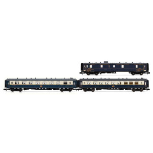 Arnold HN4488 Set de 3 voitures voyageurs "Etoile du Nord", SNCF, DD3 / VP Flèche d'Or / VPC Étoile du Nord, échelle N Arnold HN