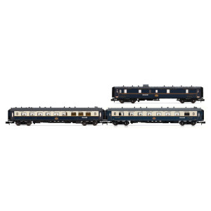 Arnold HN4490 Set de 3 voitures voyageurs "Edelweiss Pullman Express", CIWL, DD3/VPC Flèche d'Or/VP Étoile du Nord, échelle N Ar