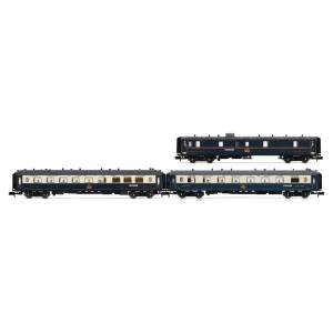 Arnold HN4490 Set de 3 voitures voyageurs "Edelweiss Pullman Express", CIWL, DD3/VPC Flèche d'Or/VP Étoile du Nord, échelle N Ar
