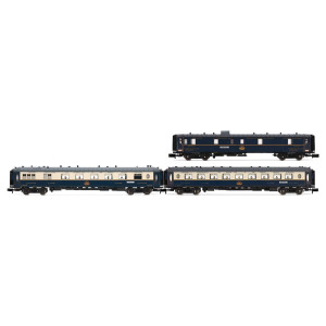 Arnold HN4491 Set de 3 voitures voyageurs "Edelweiss Pullman Express", CIWL, DD3/VPC Flèche d'Or/VP Étoile du Nord, échelle N Ar