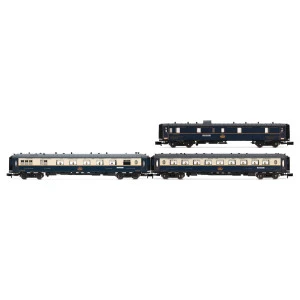Arnold HN4491 Set de 3 voitures voyageurs "Edelweiss Pullman Express", CIWL, DD3/VPC Flèche d'Or/VP Étoile du Nord, échelle N Ar