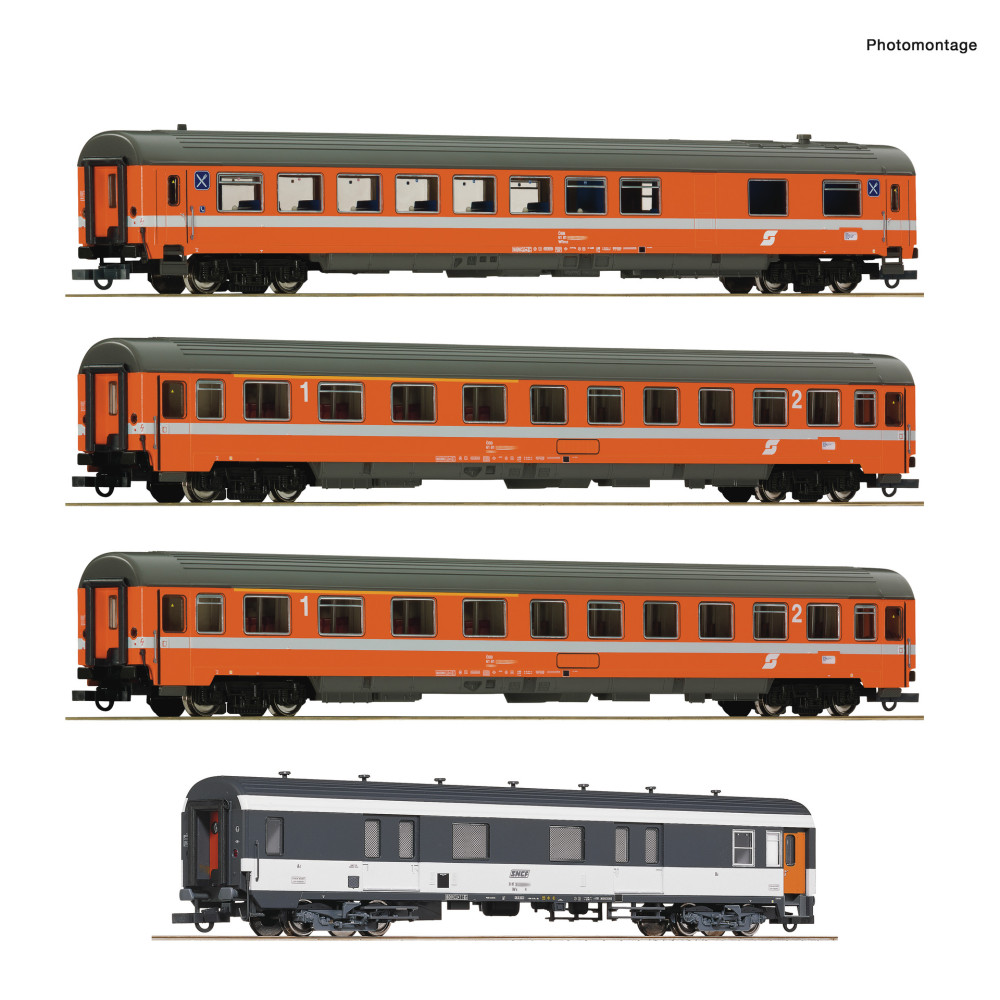 Roco 6200077 Set de 4 voitures voyageurs Arlberg-Express, SNCF/ÖBB Roco Roco_6200077 - 1