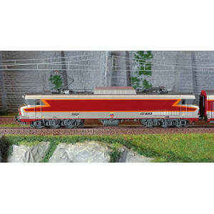 Ls Models 11003S Set Grand Confort Capitole Locomotive CC 6513 SNCF + A4Dtux + A8tu, livrée origine, sud-ouest, Sonore Ls models