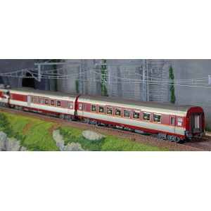 Ls Models 11003S Set Grand Confort Capitole Locomotive CC 6513 SNCF + A4Dtux + A8tu, livrée origine, sud-ouest, Sonore Ls models