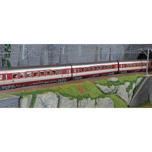 LS Models 40082DC Set de 3 voitures Grand Confort Capitole A3rtux + A8tu + A8u, livré origine, Sud-Ouest, éclairées Ls models Ls