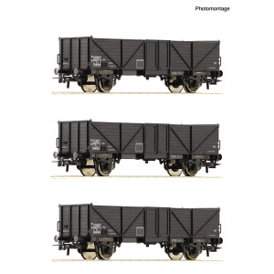 Roco 6600141 Set de 3 wagons tombereaux, type Tow "Klagenfurt", SNCF Roco Roco_6600141 - 1