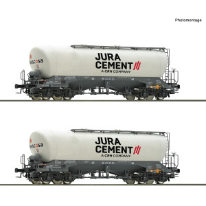 Roco 6600191 Set de 2 wagons silo, Jura Cement/Wascosa Roco Roco_6600191 - 1