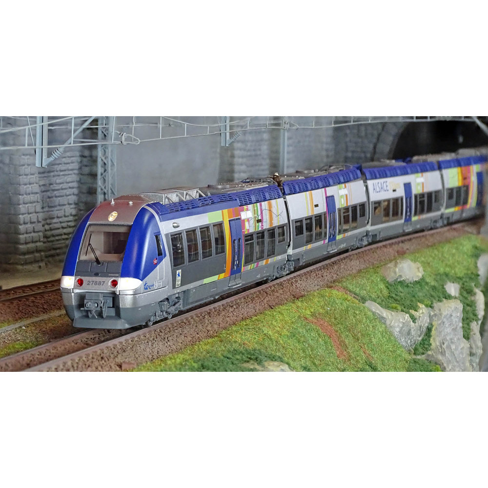 LS Models 10093 Autorail AGC Z 27887, 4 caisses, Bleu / Gris, livrée ALSACE Ls models Lsm_10093 - 1 LS Models 10093 Autorail AGC Z 27887, 4 caisses, Bleu / Gris, livrée ALSACE Ls models Lsm_10093 - 1