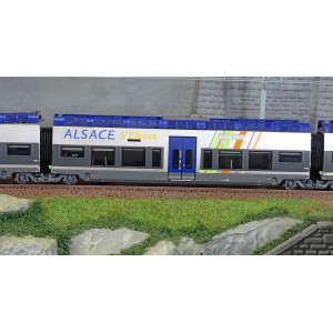 LS Models 10093S Autorail AGC Z 27887, 4 caisses, Bleu / Gris, livrée ALSACE, digital sonore Ls models Lsm_10093S - 4