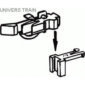 Roco 40287 Tete d'attelage court x2 Roco Roco_40287 - 1