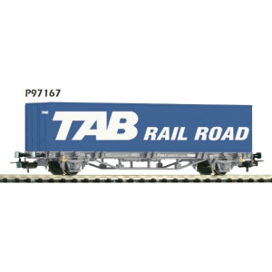 Piko 97167 Wagon plat 2 essieux, avec container 40' Tab Rail Road Piko Piko_97167 - 1