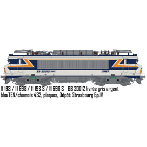 Ls Models 11198S Locomotive électrique BB 20012 SNCF, bleu TEN, Strasbourg, digitale sonore Ls models Lsm_11198S - 4