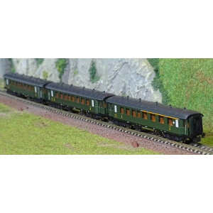 Fleischmann 6260067 Set de 3 voitures voyageurs 1x ABmyf / 2x Bmyf, SNCF, N - 1/160 Fleischmann Fle_6260067 - 5