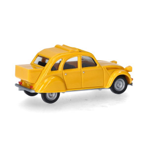 Herpa 027632-006 Voiture 2CV capote ouverte, coffre, jaune mimosa Herpa Herpa_027632-006 - 2