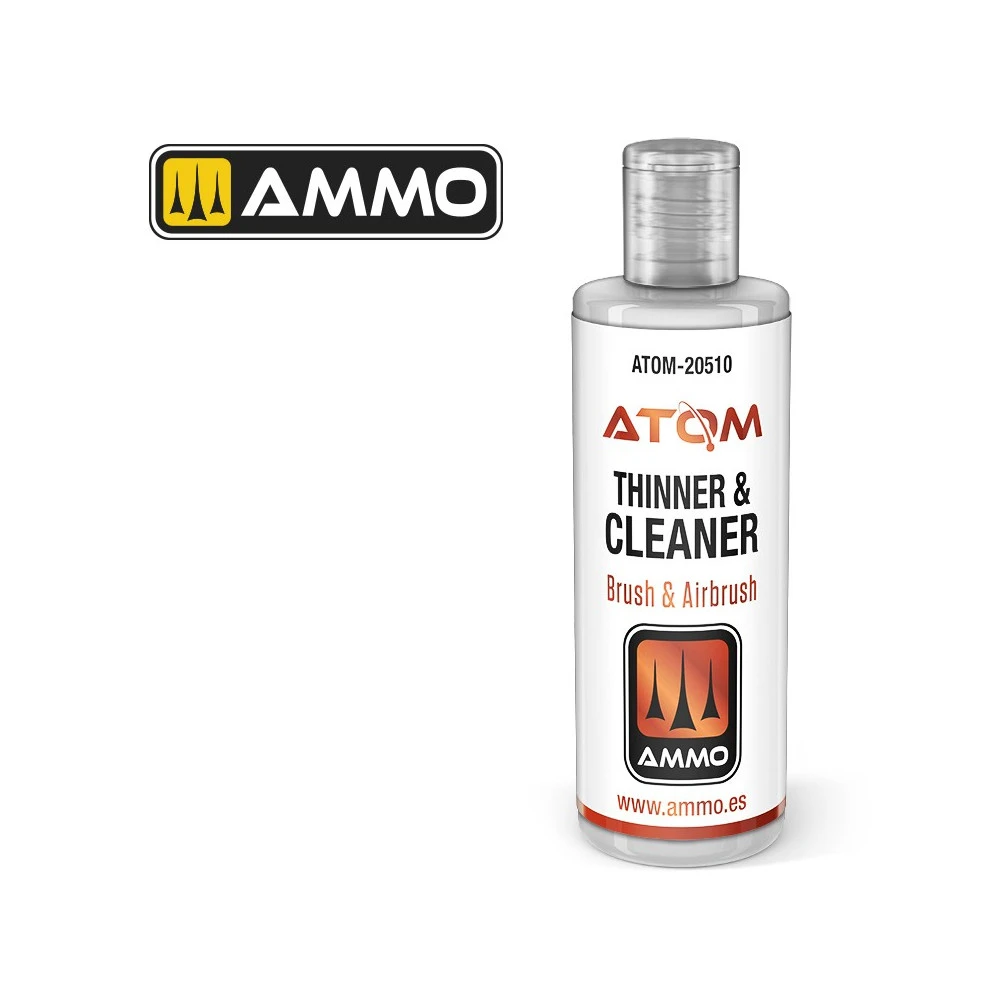 Diluant et nettoyant (60ml) ATOM AMMO AMMO - MIG Jimenez ATOM-20510 - 1
