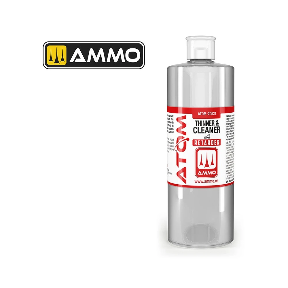 Diluant et nettoyant avec retardateur (400ml) ATOM AMMO AMMO - MIG Jimenez ATOM-20521 - 1