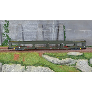 Jouef HJ4188 Wagon porte-auto DD DEV 66, livré vert avec logo casquette blanc, SNCF Jouef HJ4188 - 2