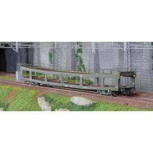 Jouef HJ4189 Wagon porte-auto DD DEV 66, 2éme série, livré vert avec logo carmillon blanc, SNCF Jouef HJ4189 - 3