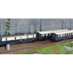 Jouef HJ4198 Set de 3 voitures voyageurs CIWL, Etoile du Nord, DD3 / VP Côte d'Azur / VPC Étoile du Nord, éclairé Jouef HJ4198 -