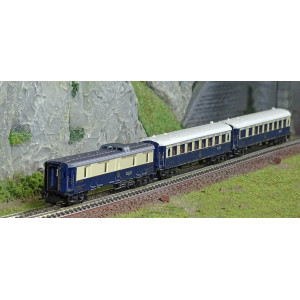Arnold HN4488 Set de 3 voitures voyageurs "Etoile du Nord", SNCF, DD3 / VP Flèche d'Or / VPC Étoile du Nord, échelle N Arnold HN