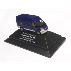 Busch MODEL2025 Fourgon Fiat Ducato modèle 2025, Bleu Busch véhicule Busch_MODEL2025 - 1