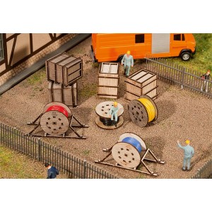 Faller 180617 Maquette, caisses de transport et enrouleurs de cable Faller Faller_180617 - 1