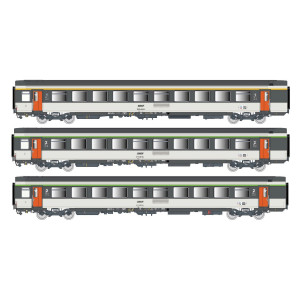 LS Models 41999 Set de 3 voitures corail VTU, SNCF, Le Montaigne, A10rtu / B11tu / B11tu, logo encadré, éclairée Ls models LSM_4