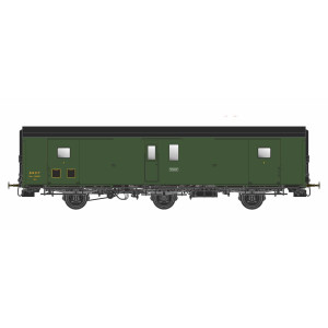 Models World 101 Wagon fourgon 3 essieux, PLM, Dqd2m, Vert 306, ep.IIIb, feux fin de convoi Models World MW_101 - 1