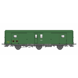 Models World 105 Wagon fourgon 3 essieux, PLM, Dd2, Vert 301, ep.IIIc-d, feux fin de convoi Models World MW_105 - 1