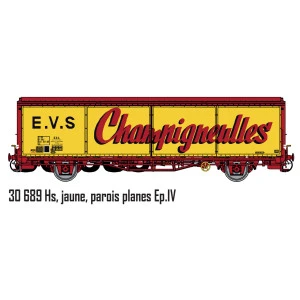 LS Models 30689 Wagon EVS, Hs, SNCF, jaune, parois planes, Champigneulles Ls models Lsm_30689 - 3