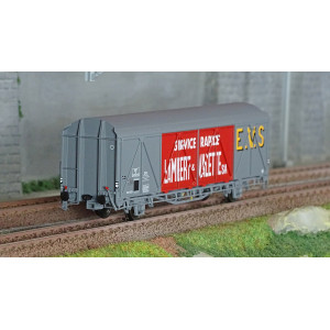 LS Models 30688 Wagon EVS, IK, SNCF, gris/rouge, parois renforcées, toit haut, Lambert & Valette sa Ls models Lsm_30688 - 1