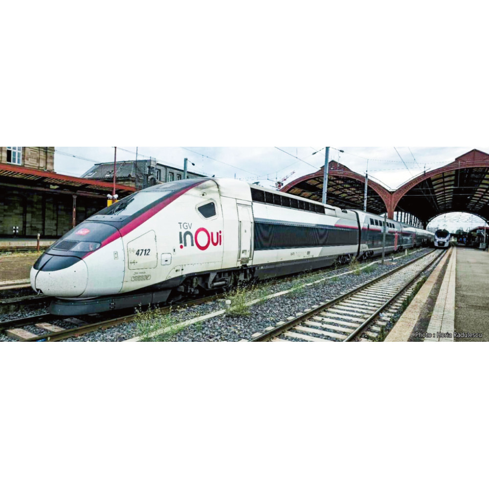 Kato 10-2132 Set de 5 voitures complémentaires TGV Euroduplex SNCF, InOui, N 1/160 Kato KATO_10-2132 - 1