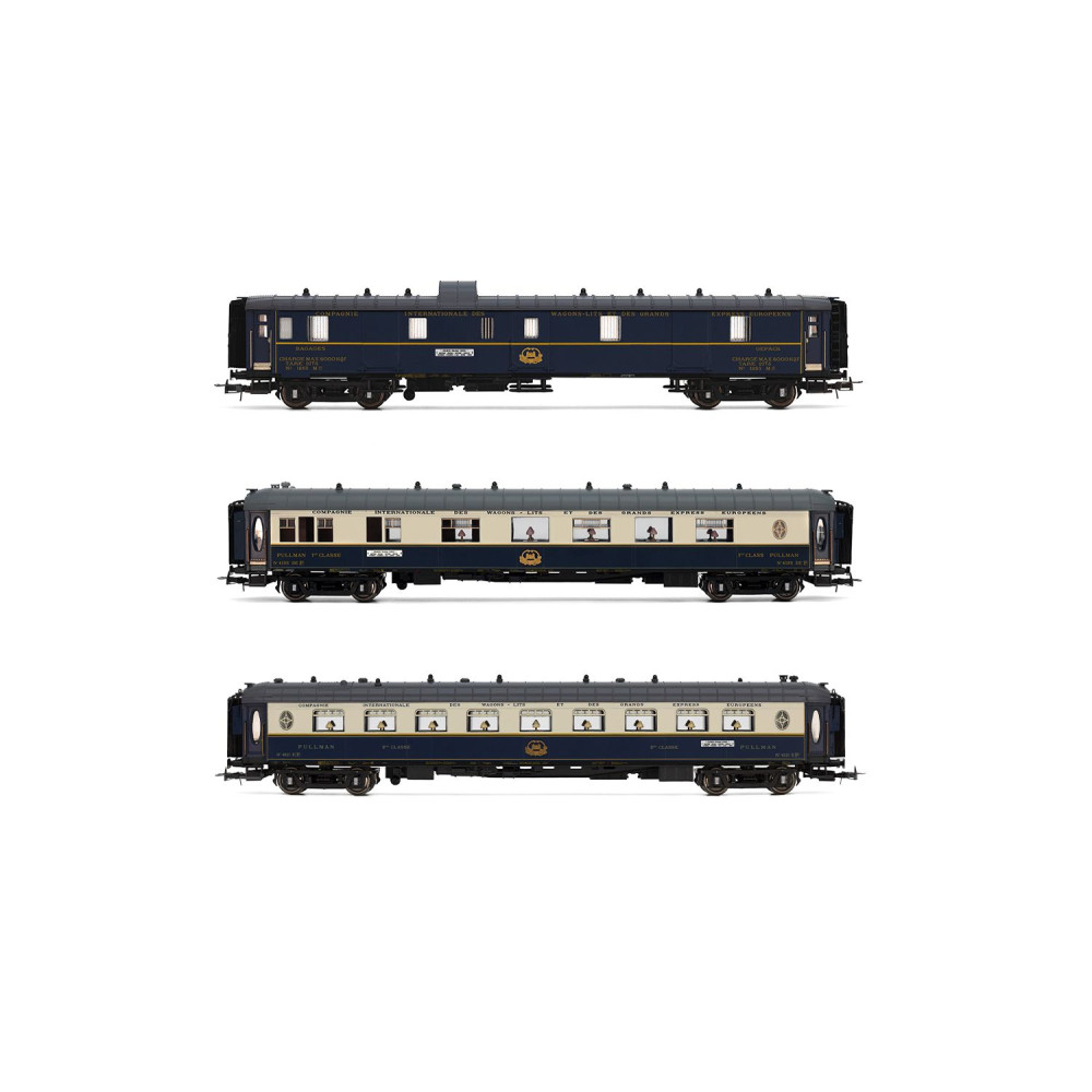 Rivarossi HR4390 Set de 3 voitures voyageurs CIWL, Edelweiss Pullman Express, DD3 / VPC Côte d´Azur / VP Étoile du Nord Rivaross Rivarossi HR4390 Set de 3 voitures voyageurs CIWL, Edelweiss Pullman Express, DD3 / VPC Côte d´Azur / VP Étoile du Nord Rivaross