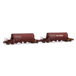 Jouef HJ6228 Set de 2 wagons trémies à bogies Taoos, F-ERSA, Ermewa/Chemoil Jouef HJ6228 - 1