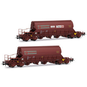 Jouef HJ6228 Set de 2 wagons trémies à bogies Taoos, F-ERSA, Ermewa/Chemoil Jouef HJ6228 - 2