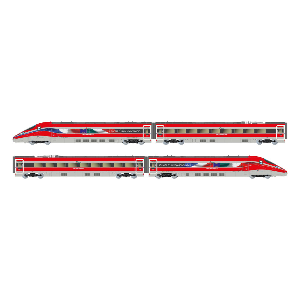 Arnold HN2621S Autorail TGV 4 éléments Frecciarossa 1000, FS, sonore, N 1/160 Arnold HN2621S - 1 Arnold HN2621S Autorail TGV 4 éléments Frecciarossa 1000, FS, sonore, N 1/160 Arnold HN2621S - 1