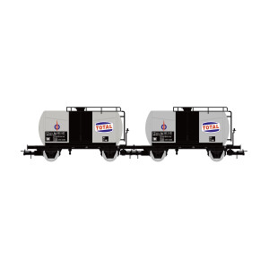 Rivarossi HR6565 Set ce 2 wagons citernes à essieux, FS, Total Rivarossi HR6565 - 1