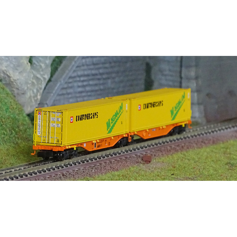 REE Modeles NW233 Wagon porte conteneurs Sggmrss 90 WASCOSA, SNCF, 2 conteneurs 45’ Containerships Magnum Ree Modeles NW-233 - 1 REE Modeles NW233 Wagon porte conteneurs Sggmrss 90 WASCOSA, SNCF, 2 conteneurs 45’ Containerships Magnum Ree Modeles NW-233 - 1
