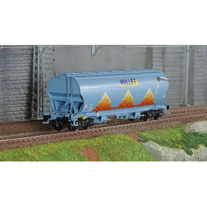 Ls Models 30589 Wagons trémie Tagnpps, bleu clair, nouveau logo Millet Ls models LSM_30589 - 1