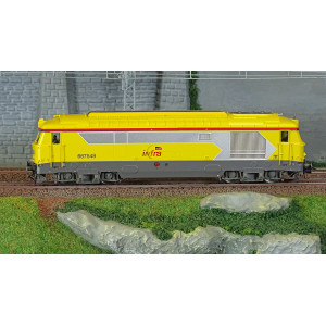 Jouef HJ2465S Locomotive diesel BB 667548, SNCF, livrée jaune INFRA, digitale sonore Jouef HJ2465S - 2